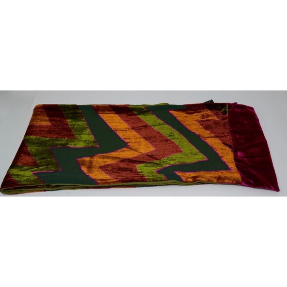 Multicolor Wool Rayon Silk Scarf - Picture 3 of 5